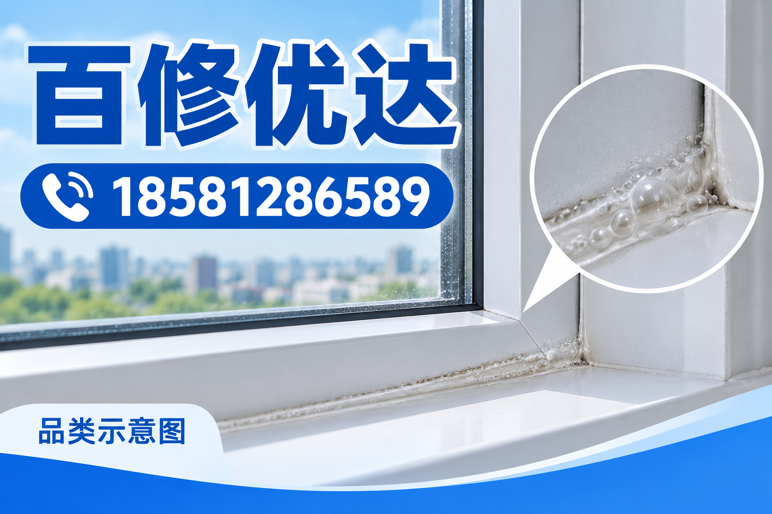 房屋打胶维修知识品类示意图