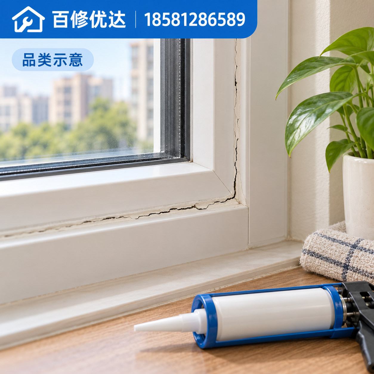 房屋打胶维修知识品类示意图