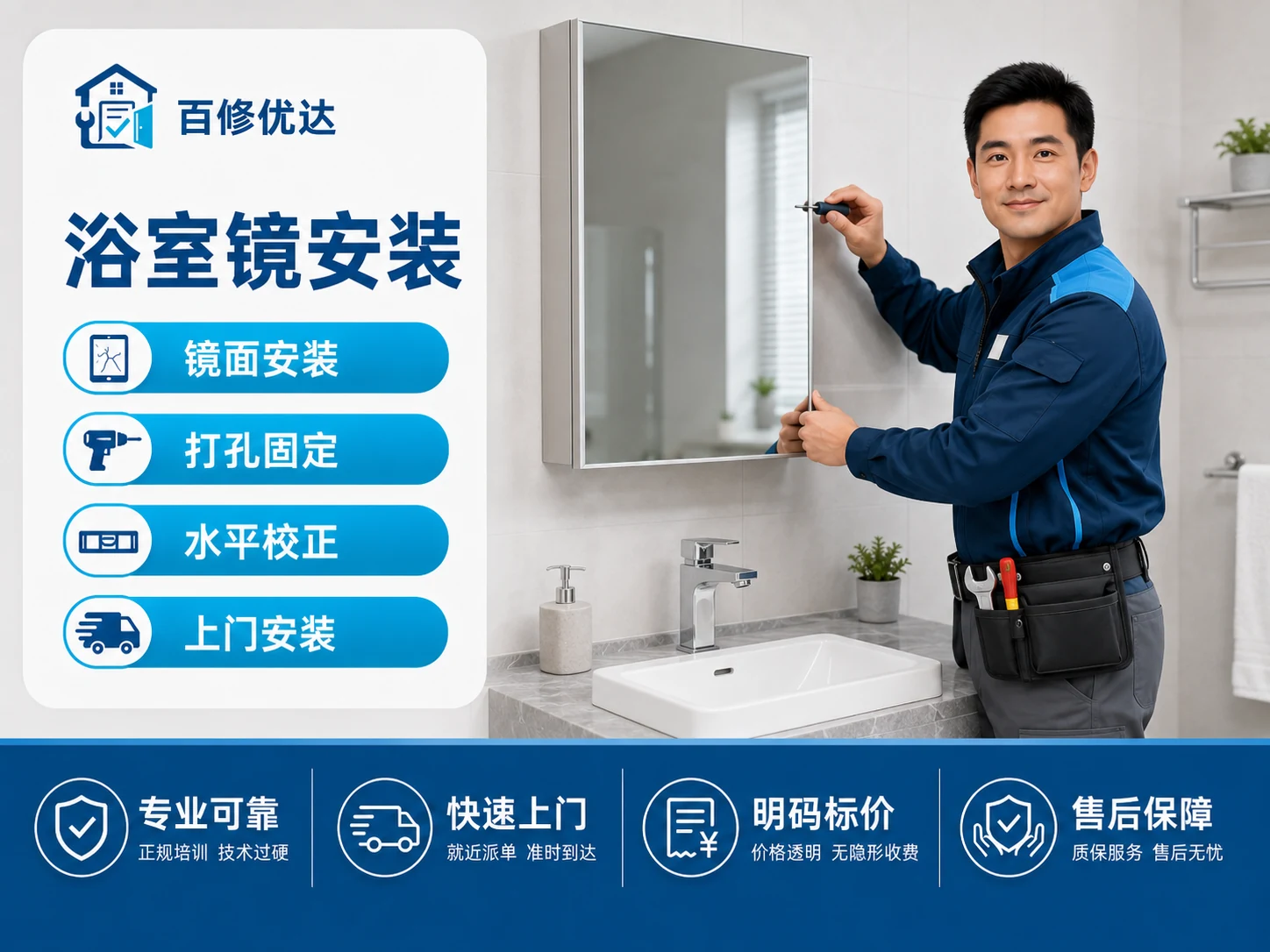 浴室镜（安装/拆卸）上门服务主图