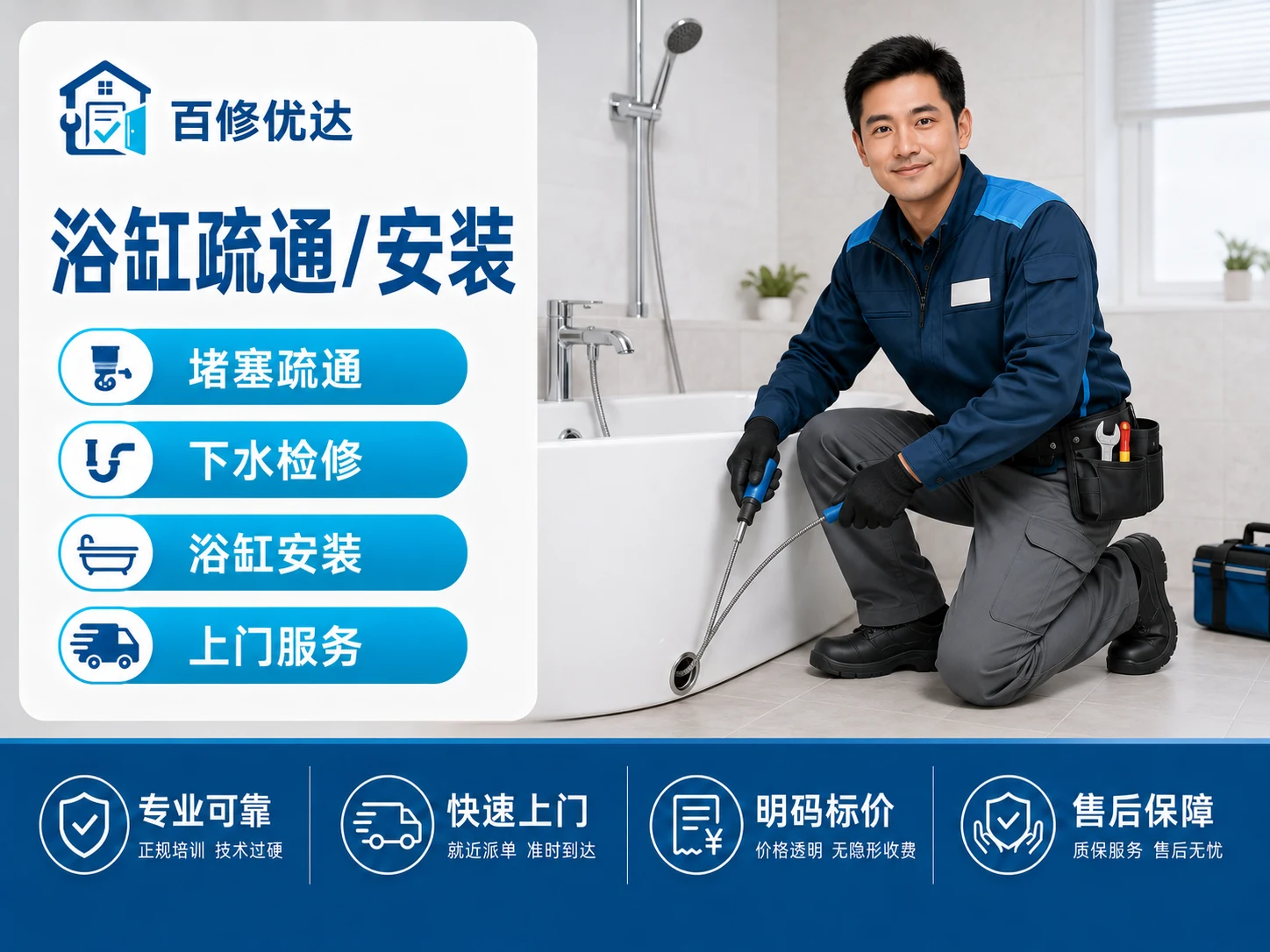 浴缸（安装/疏通）上门服务主图