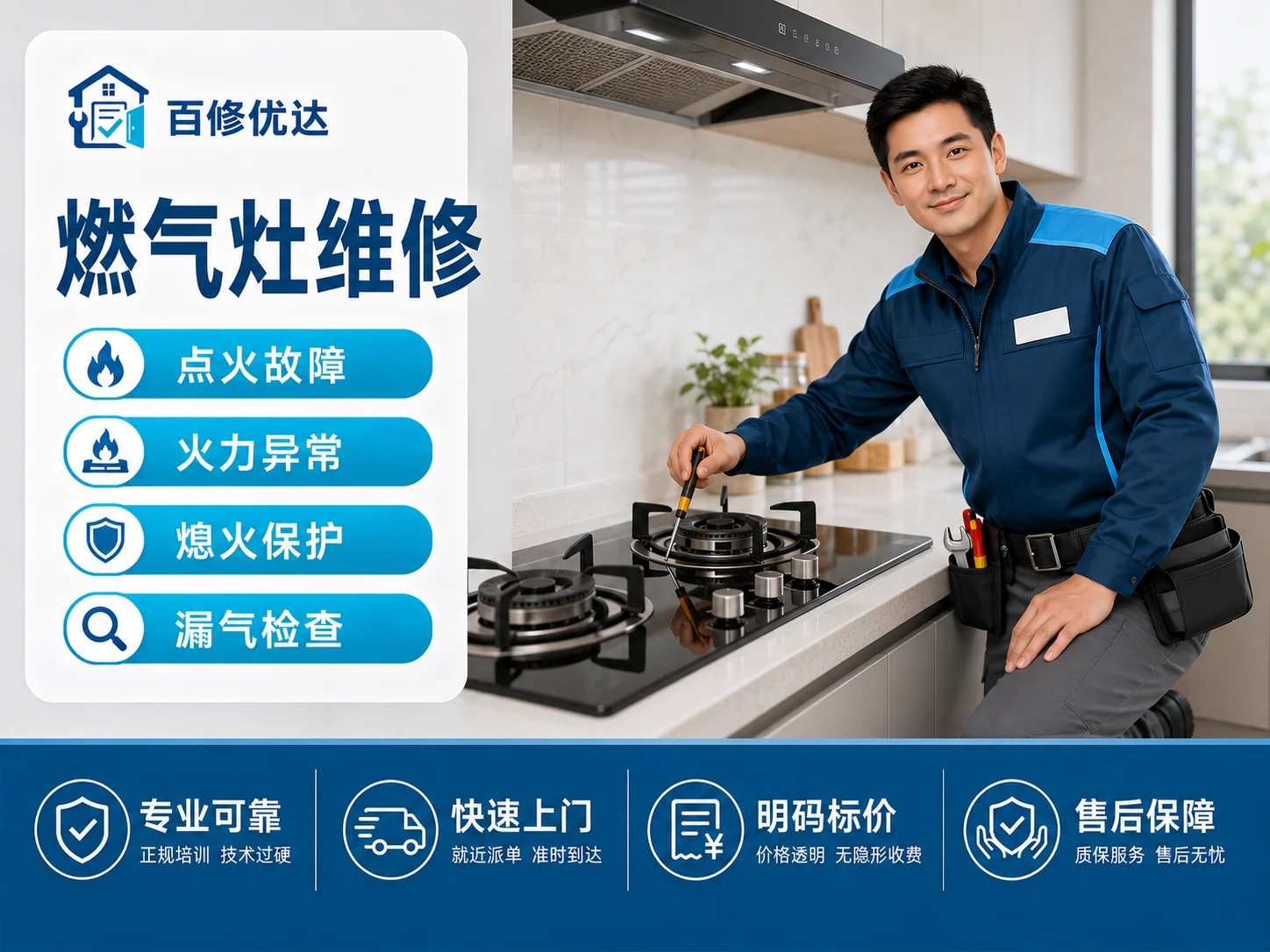 燃气灶上门服务主图