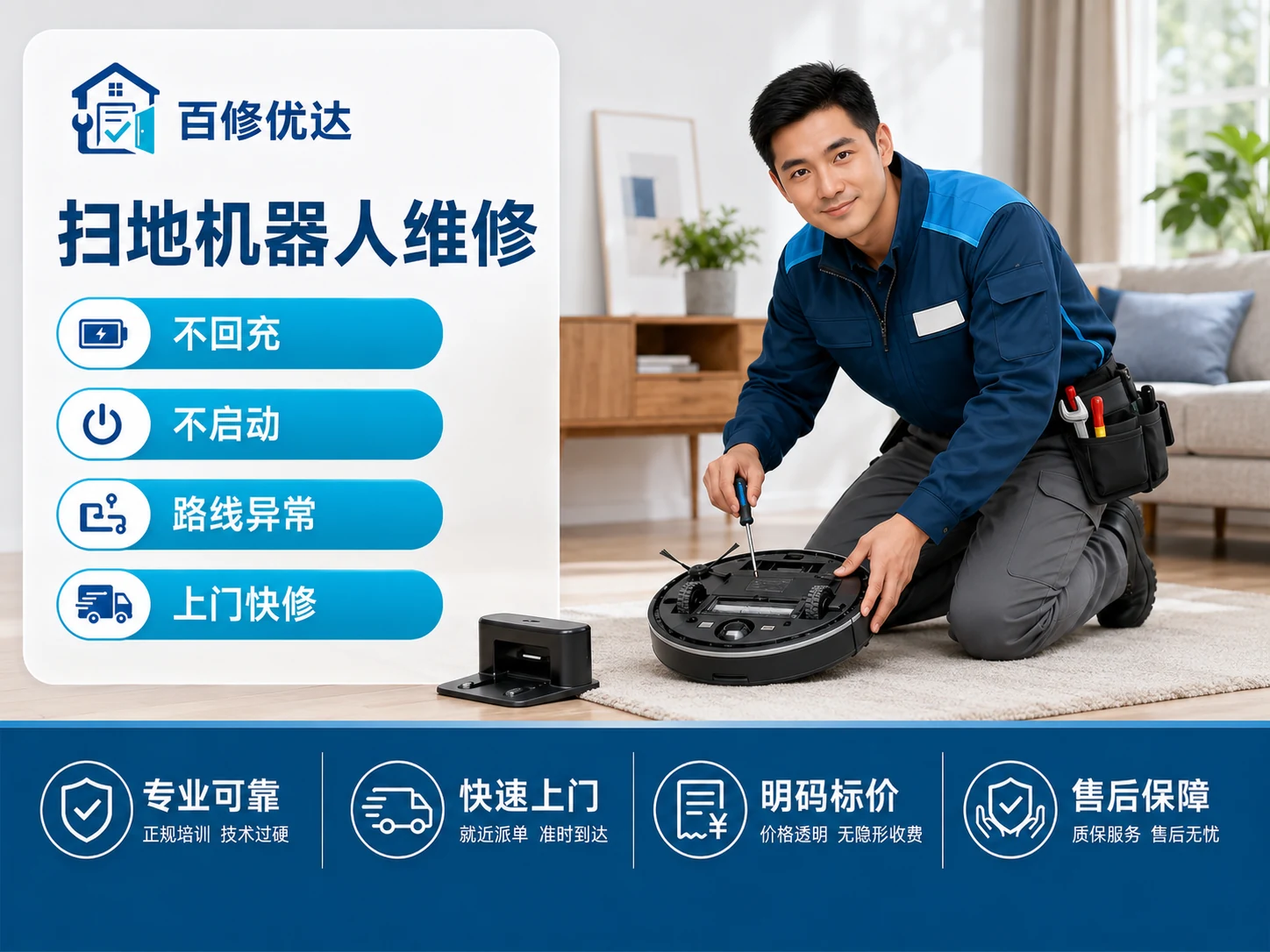 扫地机器人上门服务主图