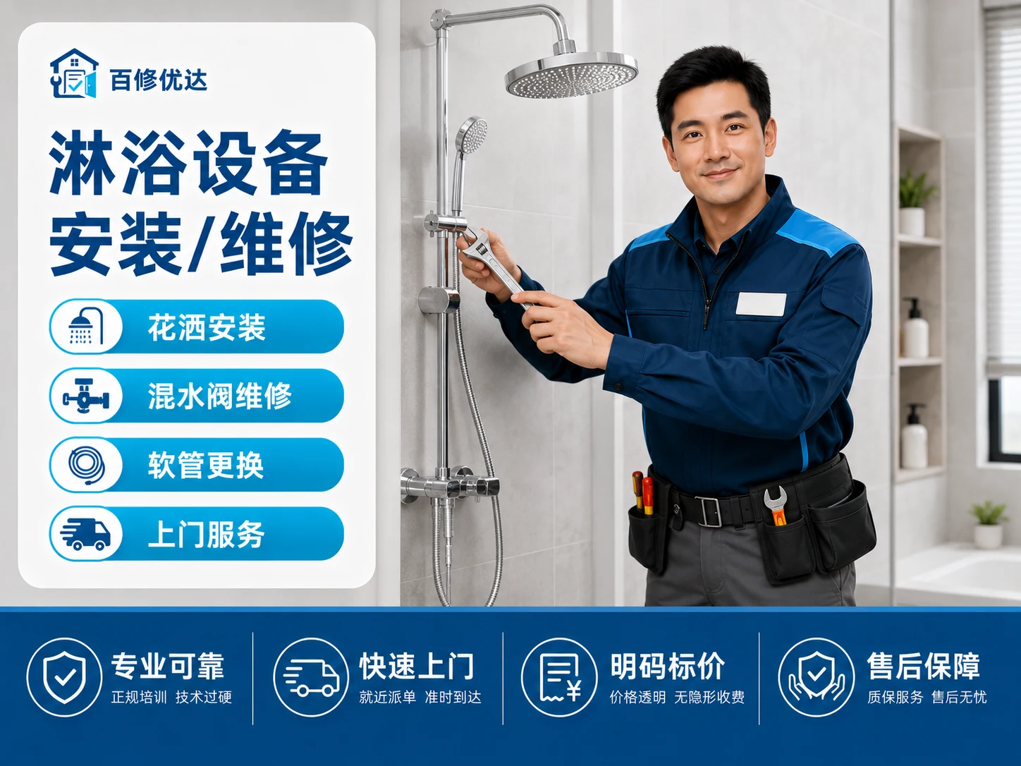 淋浴设备（安装/拆卸）上门服务主图