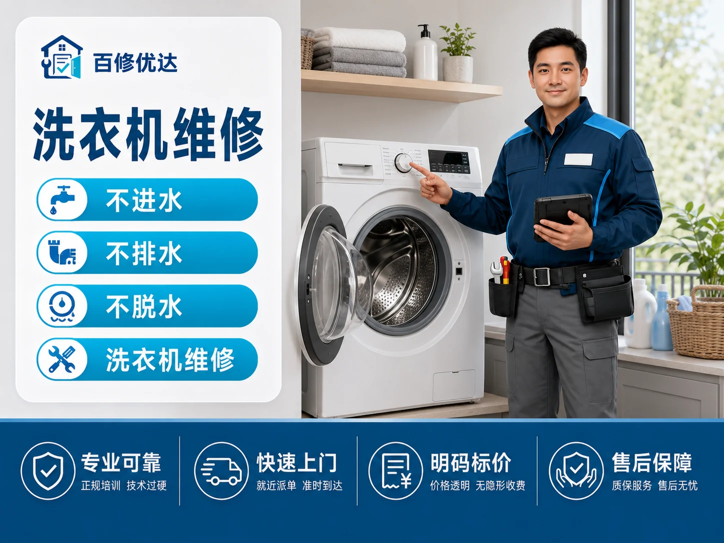 洗衣机上门服务主图