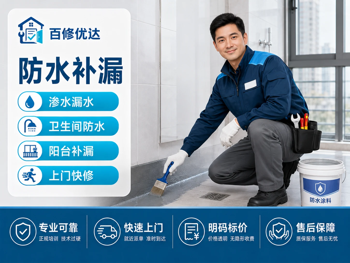 防水补漏上门服务主图